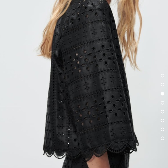 Brand New Zara OpenWork Embroidered Top 4369/278 - Picture 4 of 10
